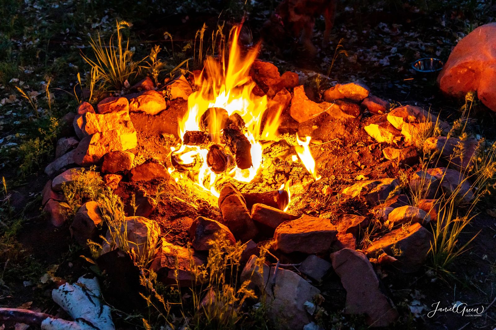 beautiful contrasting campfire, rules of camping in utah