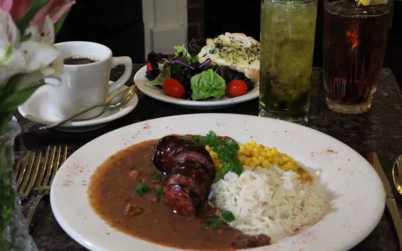 Gumbo with Rice at Oak Alley