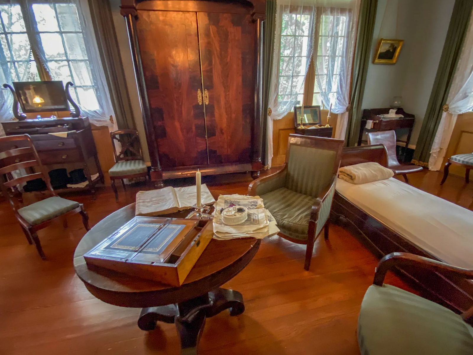 18th century writing desk at Oak Alley Tour