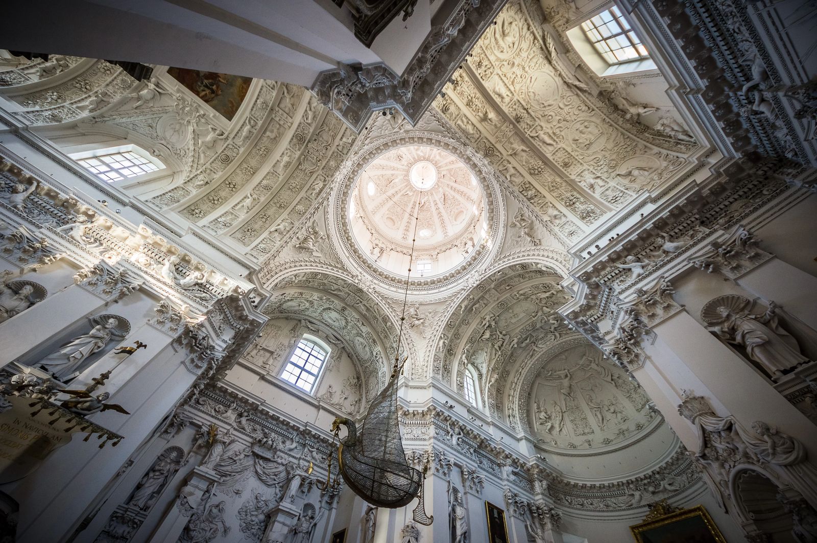 Baroque interior of St Peter and Paul