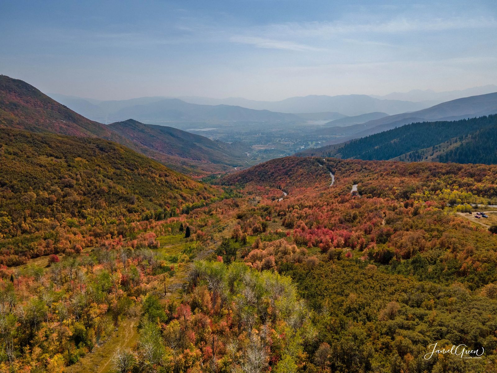 View of Heber City from Pine Canyon road