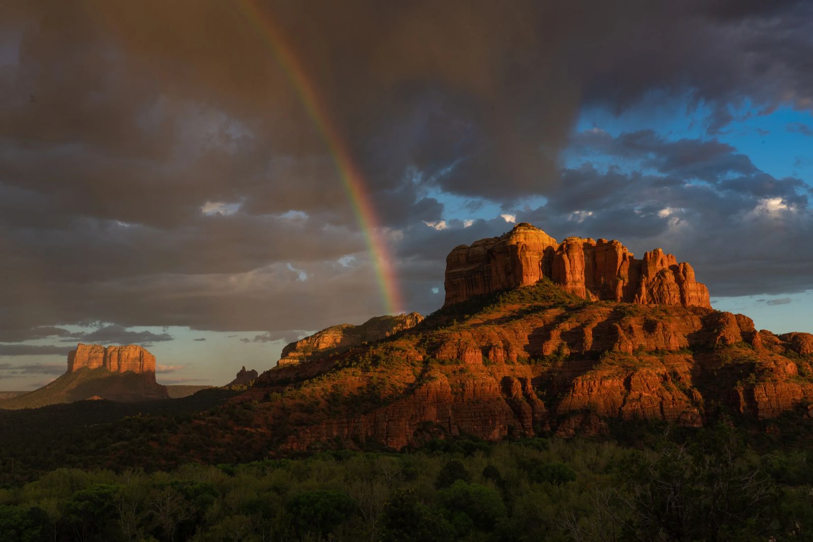 Rainbow over cathedral rock - Things to do in Sedona