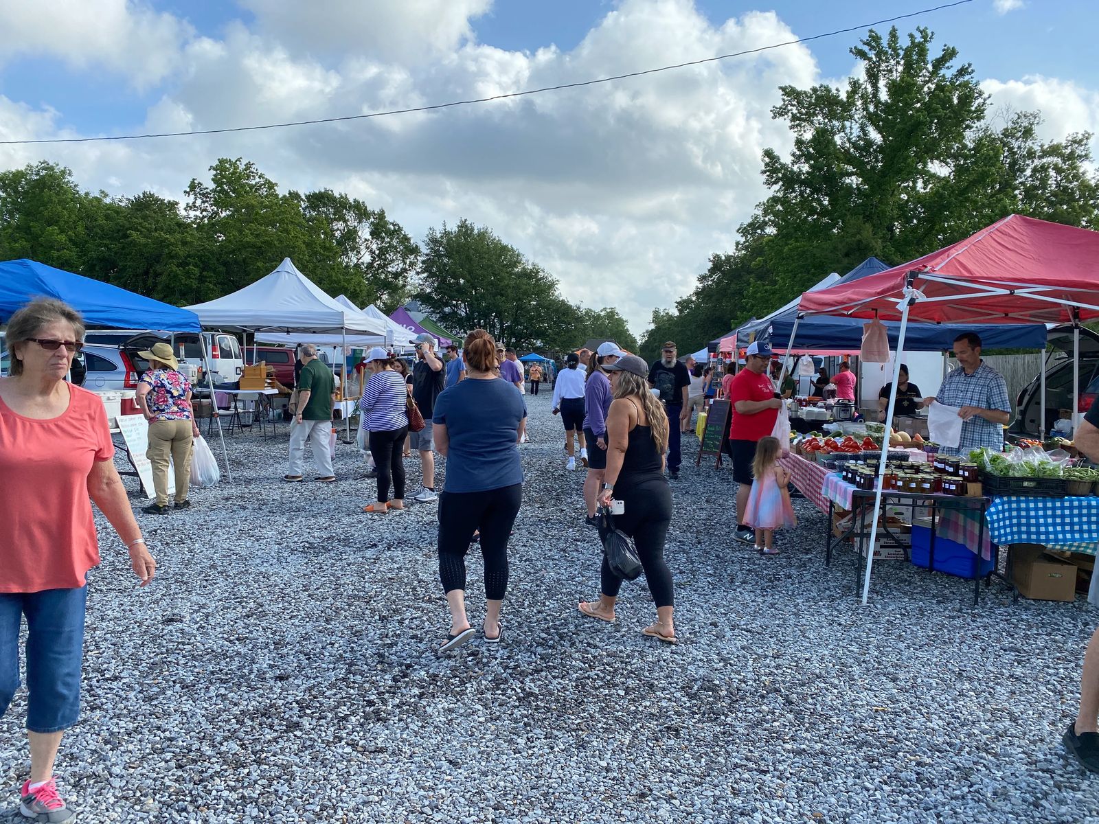 German Coast Farmers Market stalls