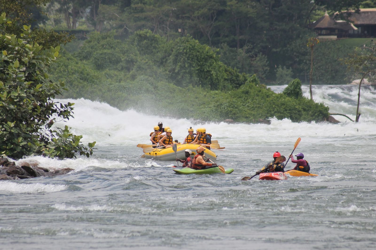 White Water Rafting The Nile River In Uganda