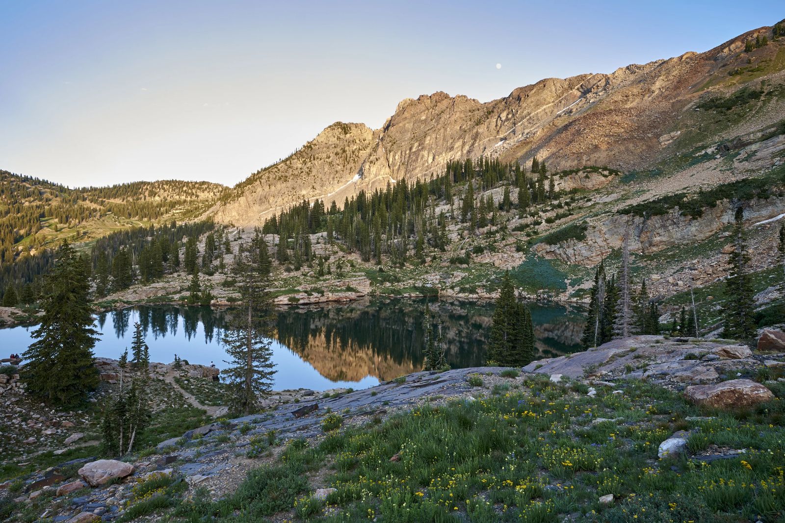 Cecret lake in utah, rule of camping in utah