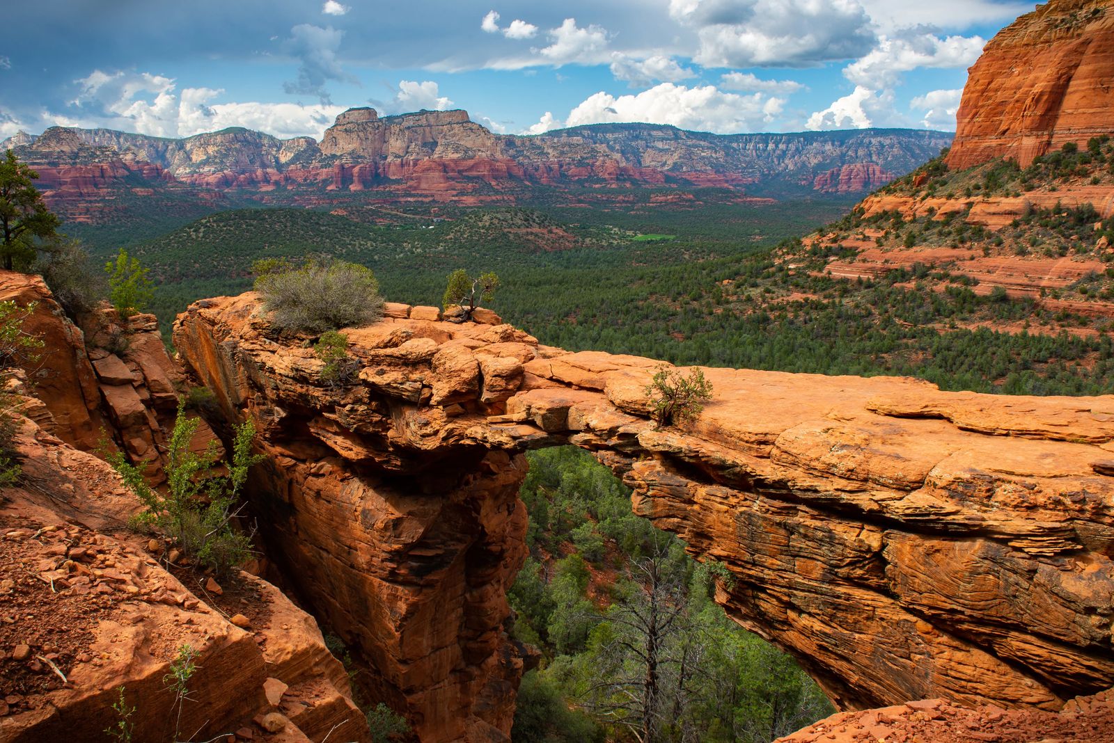 Rocky Bridge overlooking red rock valley - Things to do in Sedona