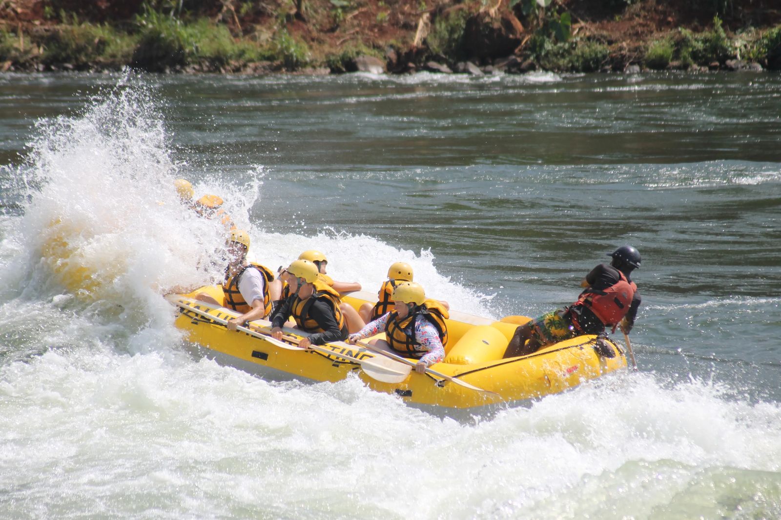 White Water Rafting The Nile River In Uganda