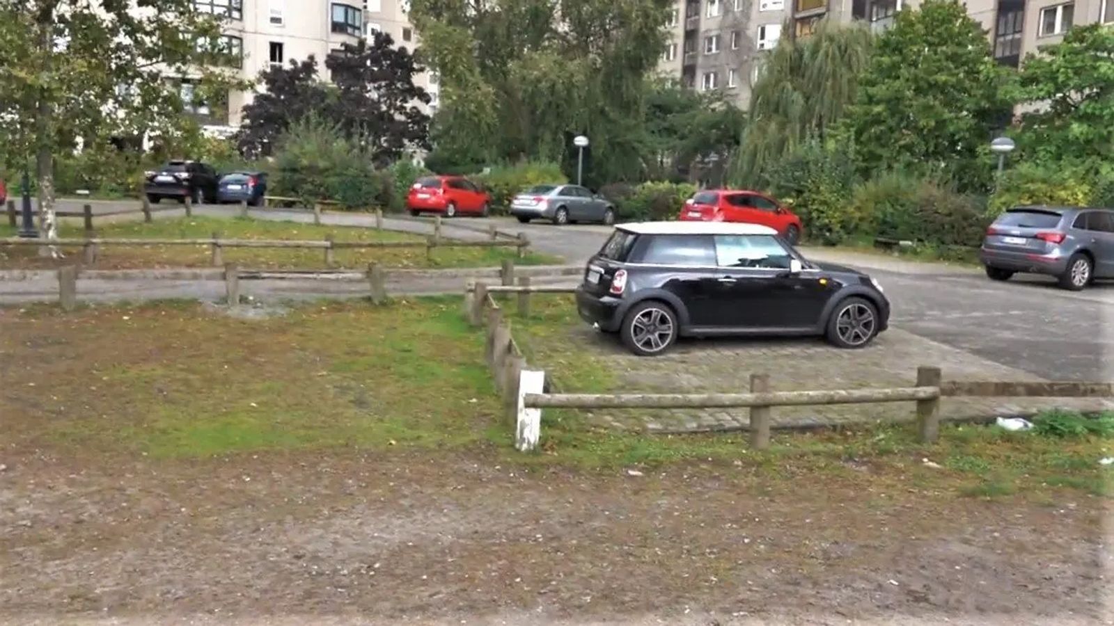 backpacking Eastern Europe 12 hours in berlin and what to see. A picture of a parking lot, where Hitlers Bunker once was