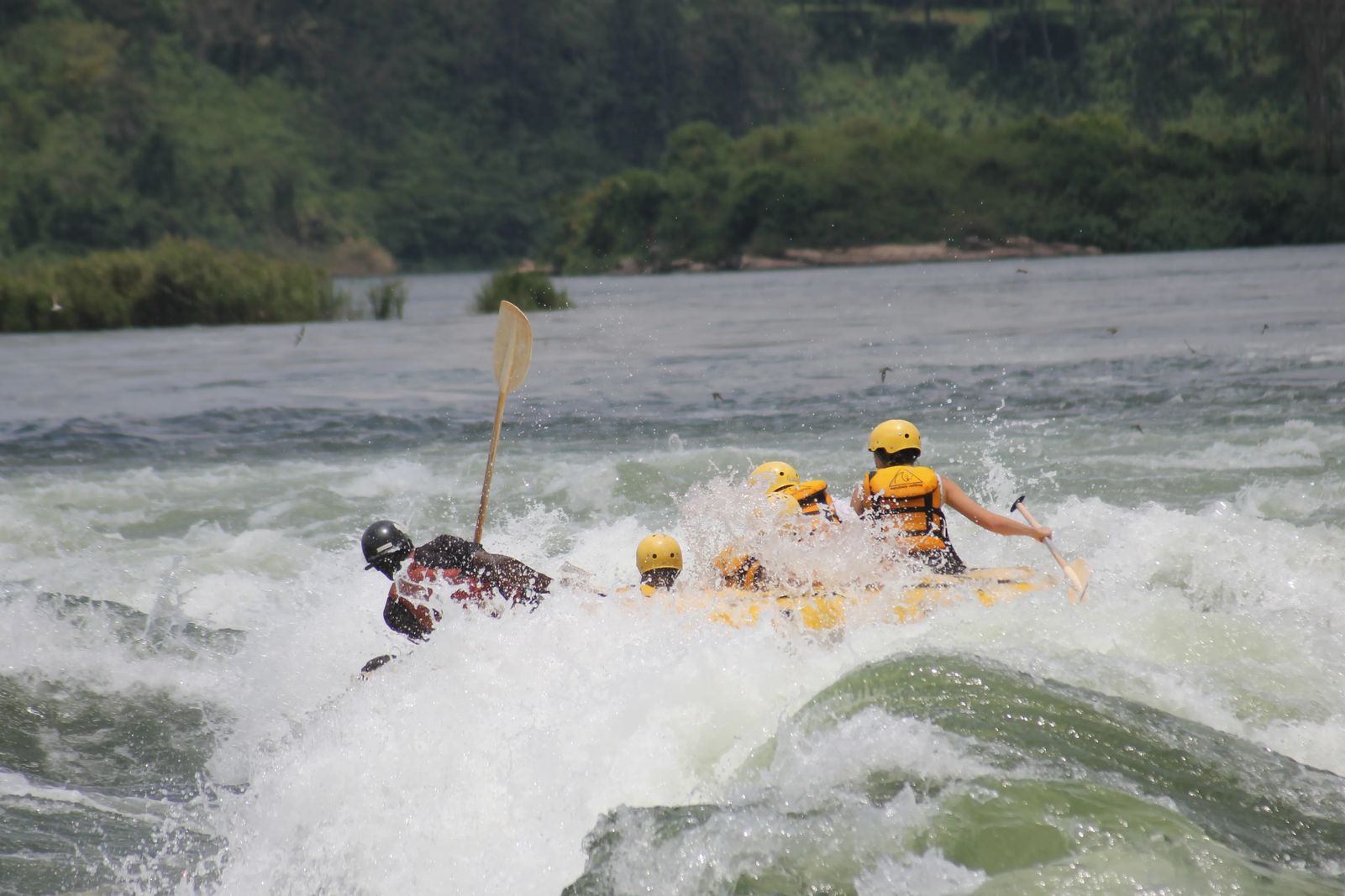 White Water Rafting The Nile River In Uganda