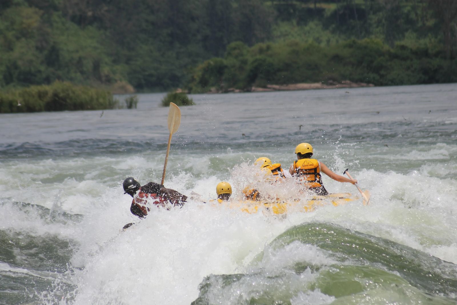 White Water Rafting The Nile River In Uganda