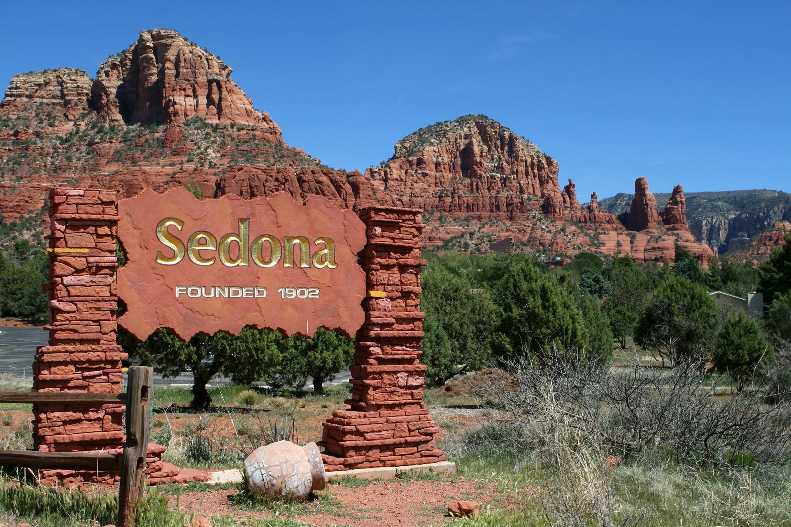 Sedona Founded in 1902 Sign - Things to do in Sedona