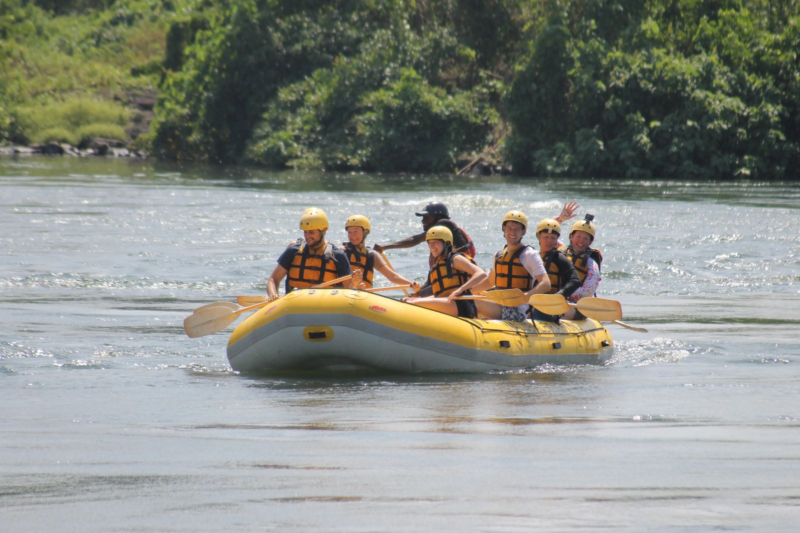 White Water Rafting The Nile River In Uganda