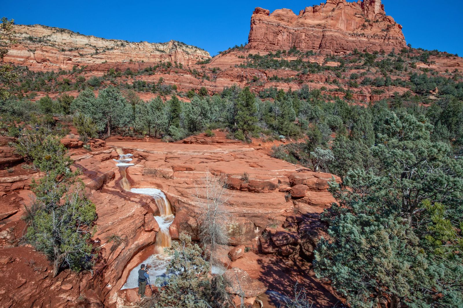 cascading water into seven pools - Things to do in Sedona