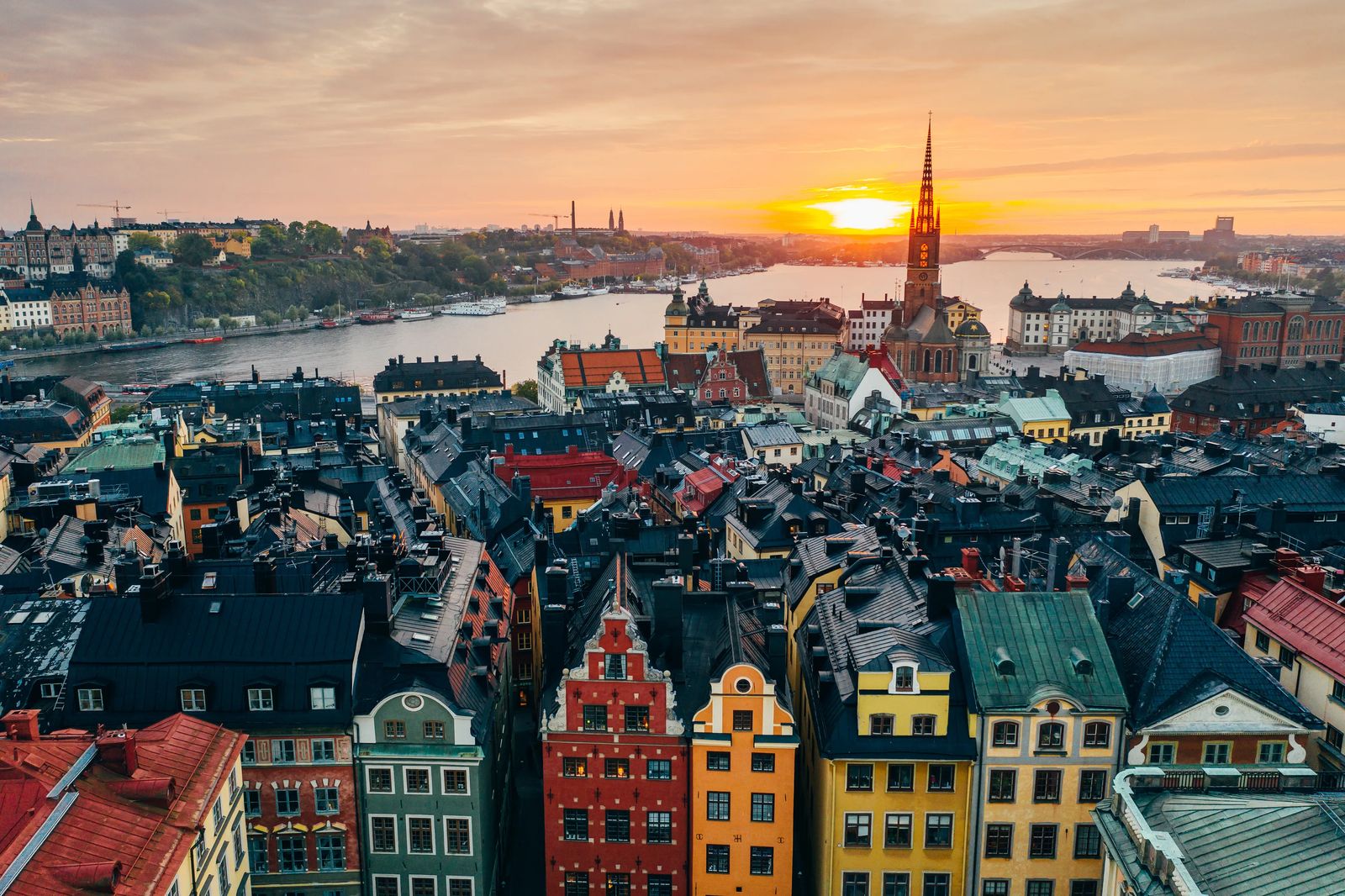 Sunset over Stockholm