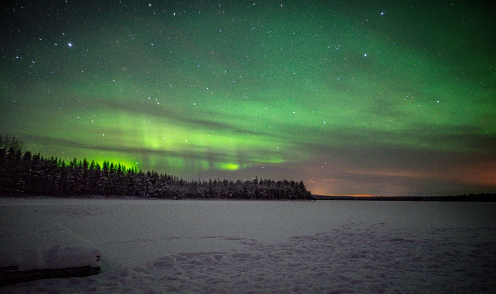 Northern Lights In Rovaniemi Finland