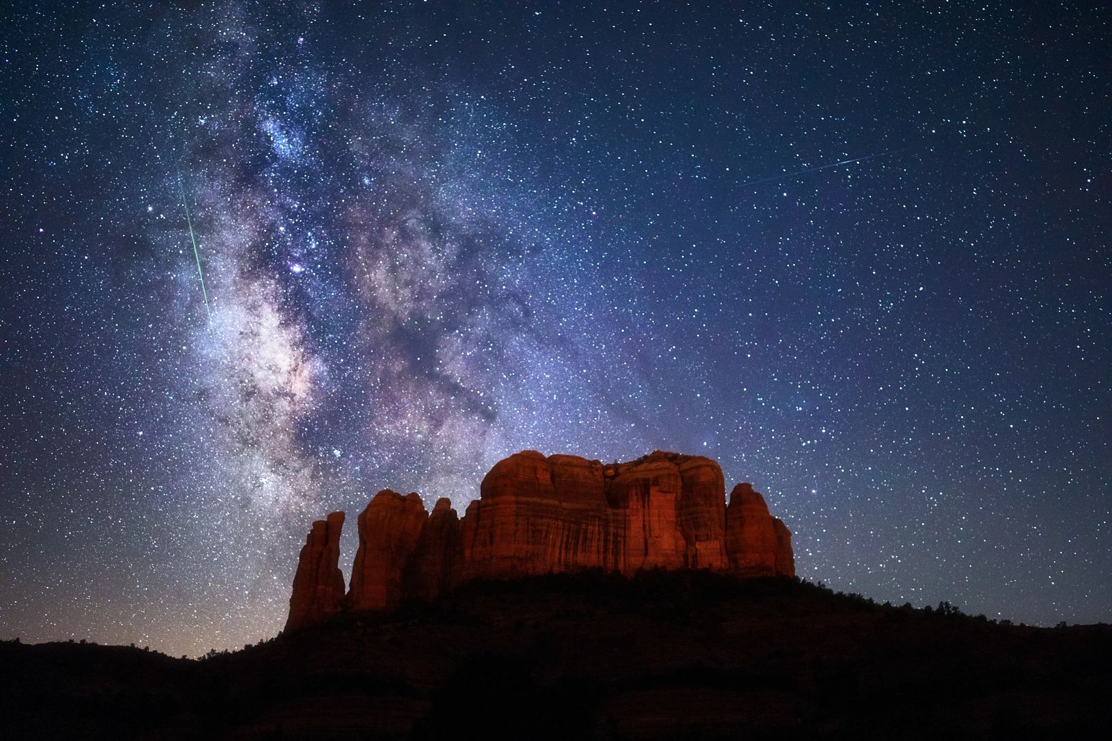 Galaxy over Cathedral Rock - Things to do in Sedona