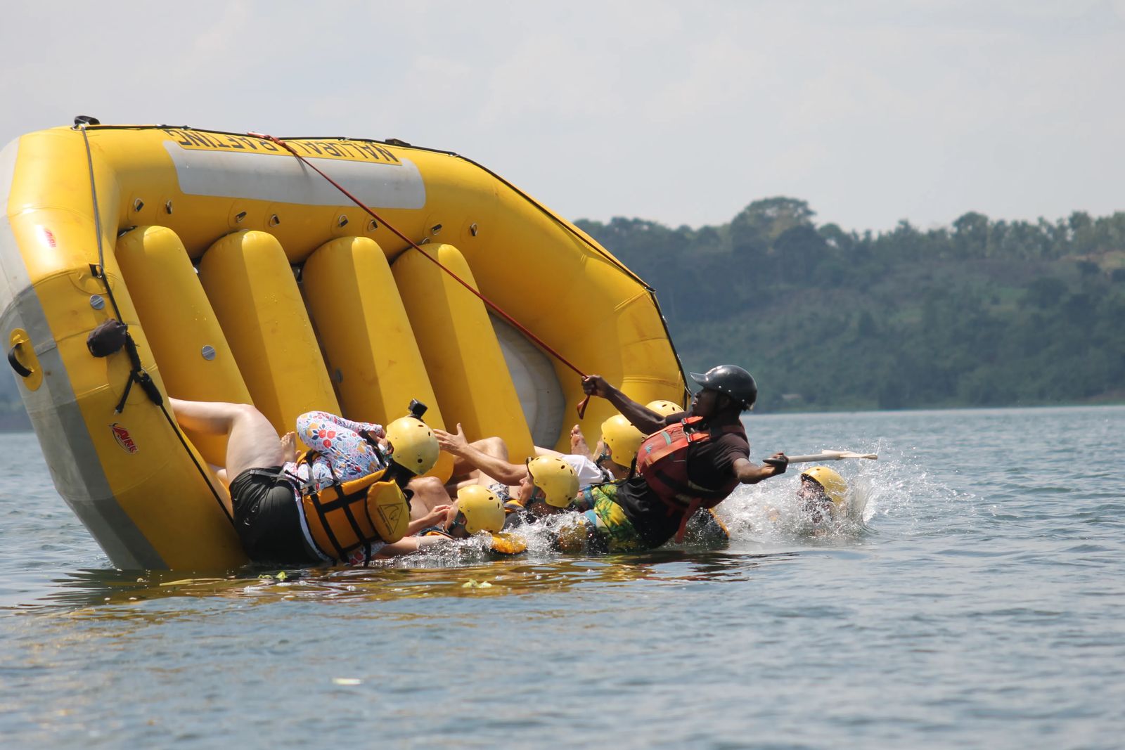 White Water Rafting The Nile River In Uganda
