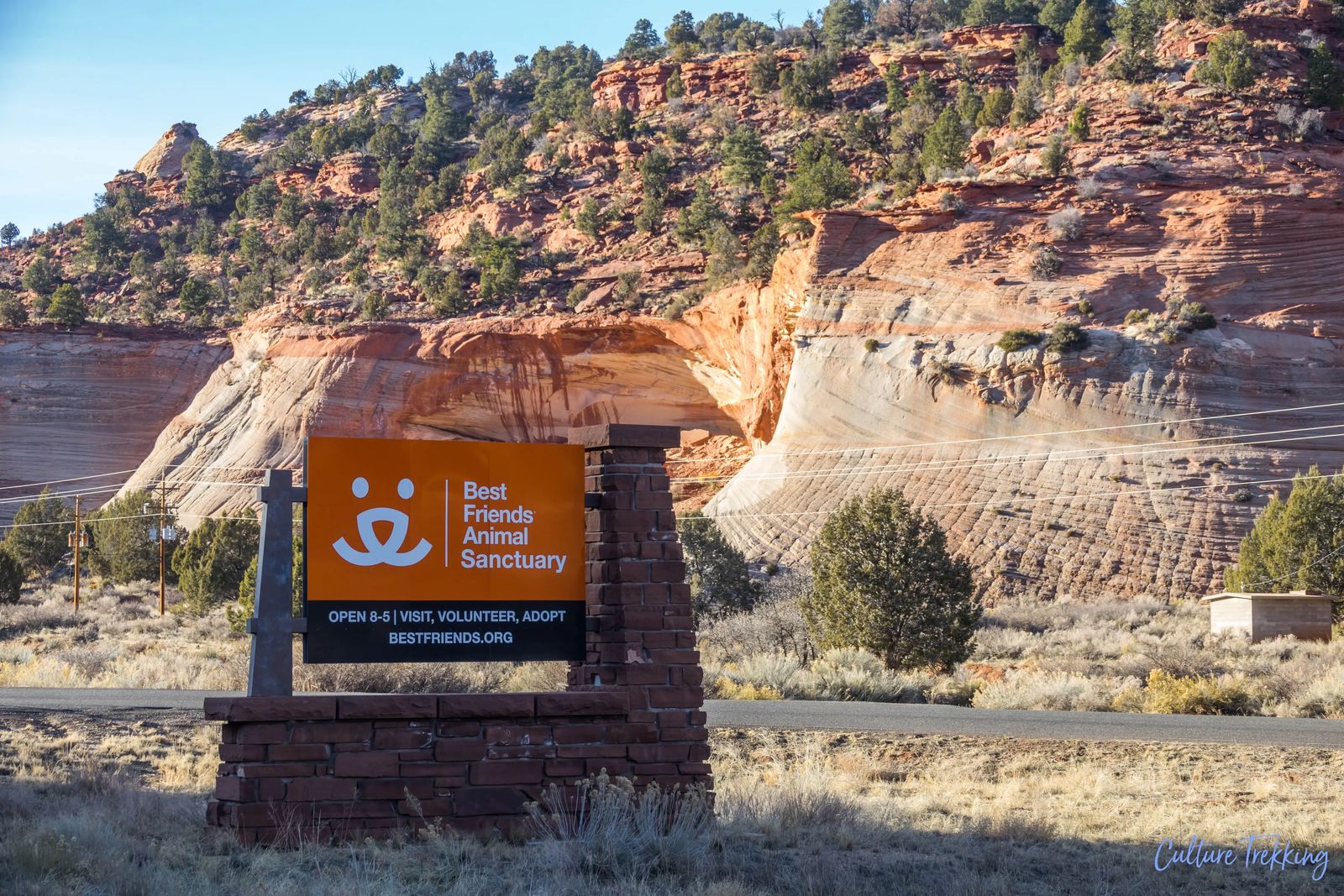 sign of best friends animal sanctuary in Kanab