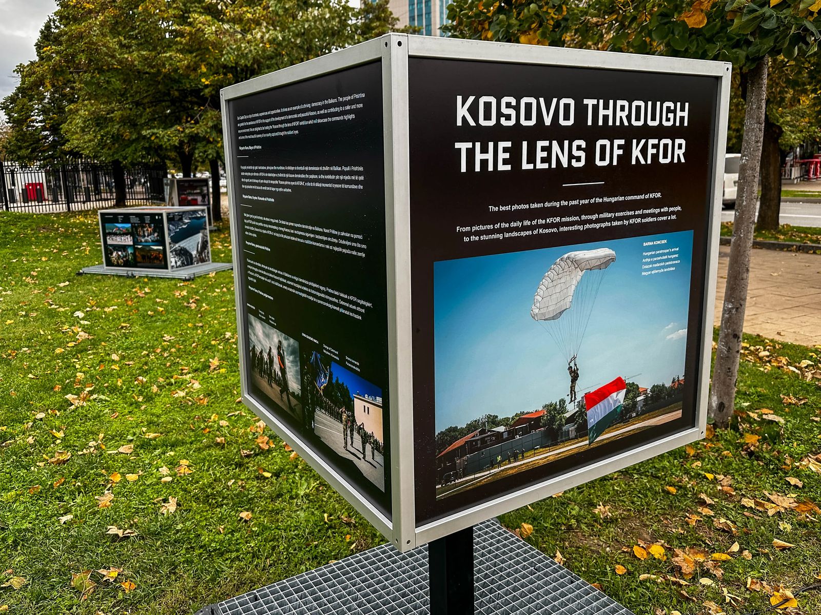 Kosovo through the lens of Kfor memorial in Pristina